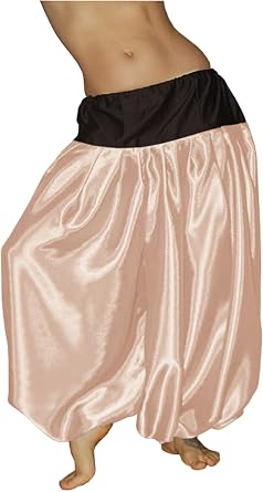 Mix Color Satin & Cotton Harem Yoga Pants Belly Dance Gypsy Tribal Aladdin Trouser Hippie Hosen Pantaloons Bombachos