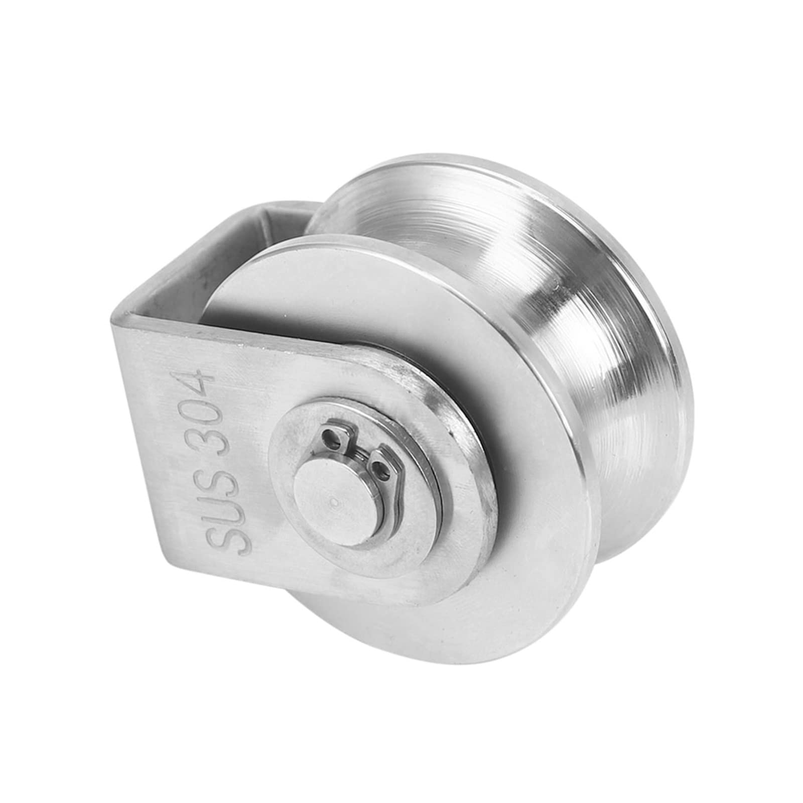 Cuscinetto a sfere a gola profonda in acciaio crom 6Pcs 2 Pollici Cuscinetti Ruota a Rulli U Scanalatura Puleggia Ruote Ruota scanalata for impieghi gravosi staccabile