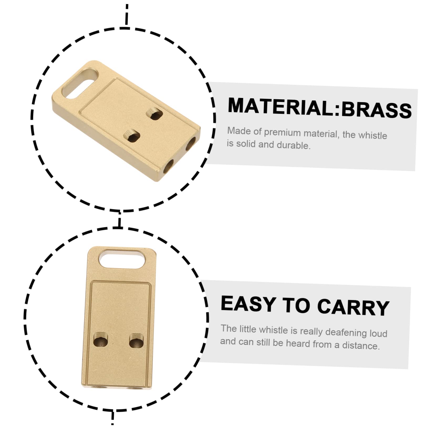 HEMOTON Emergency Survival Whistle Portable Keychain Whistle for Hiking Bird Training and Loud Sound Compact Design for