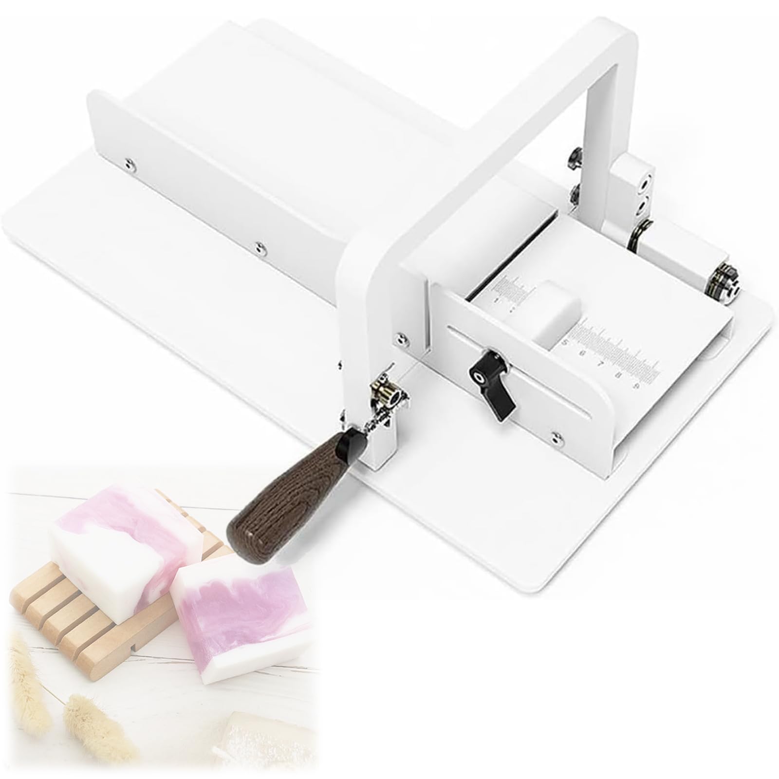 HCZKIUJY Adjustable Candle Cutter Cutting Machine, Multi Handmade Soap Wire Cutter, Homemade Soap Cutting Tool, Adjustable Soap Cutting Machine for Perfect Loaf Slicer