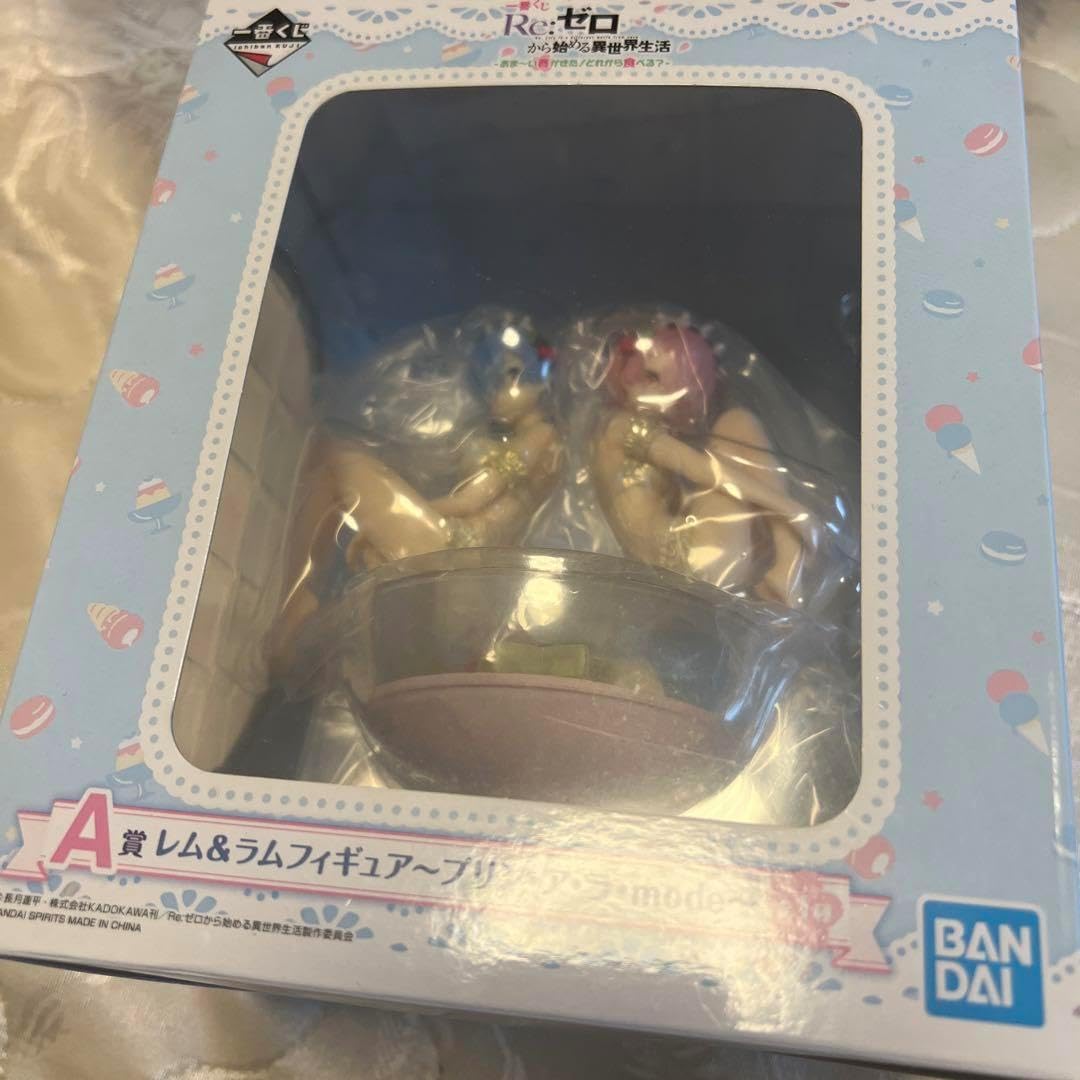 リゼロ レム&ラムフィギュア〜プリンアラモード 一番くじ リゼロ A賞 レム&