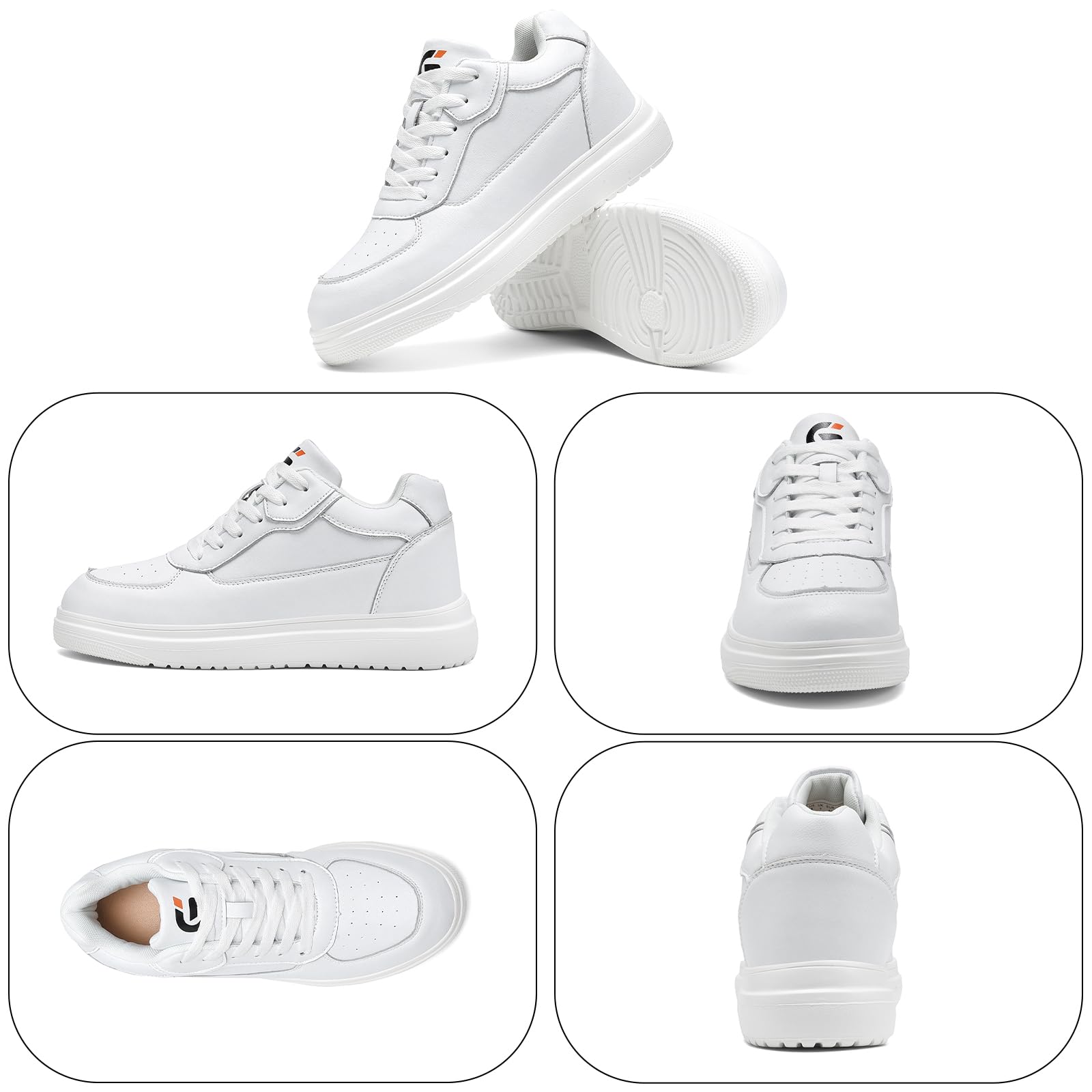 Scarpe Elevate da Uomo Invisibili Scarpe Ginnastica Sportive 6/8/10CM Regolabili Traspiranti Antiscivolo Ultra Leggere Multiuso 40-45EU