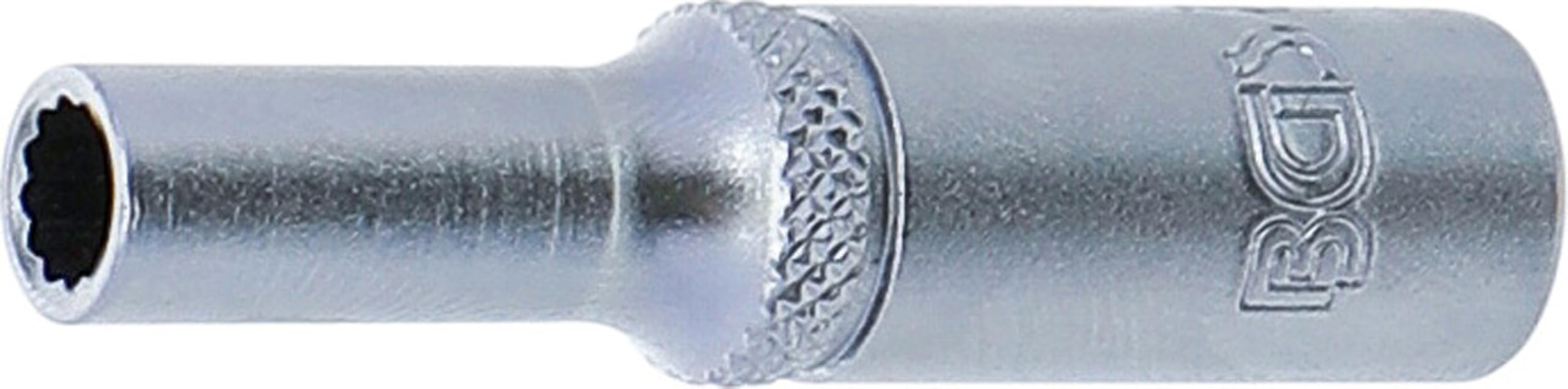 Bgs Chrome Finish, Matt 10704 | Socket, 12-Point, Deep | 6.3 Mm (1/4") Drive | 5 Mm
