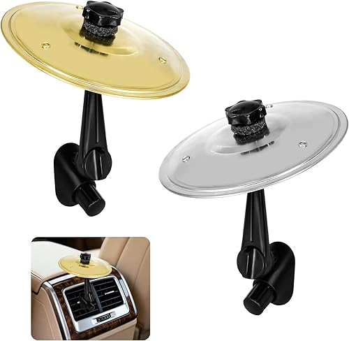 Flonsa 2 PCS Car Cymbal Air Vent, Car Crash Cymbal Crisp Metallic Sound Cymbal f