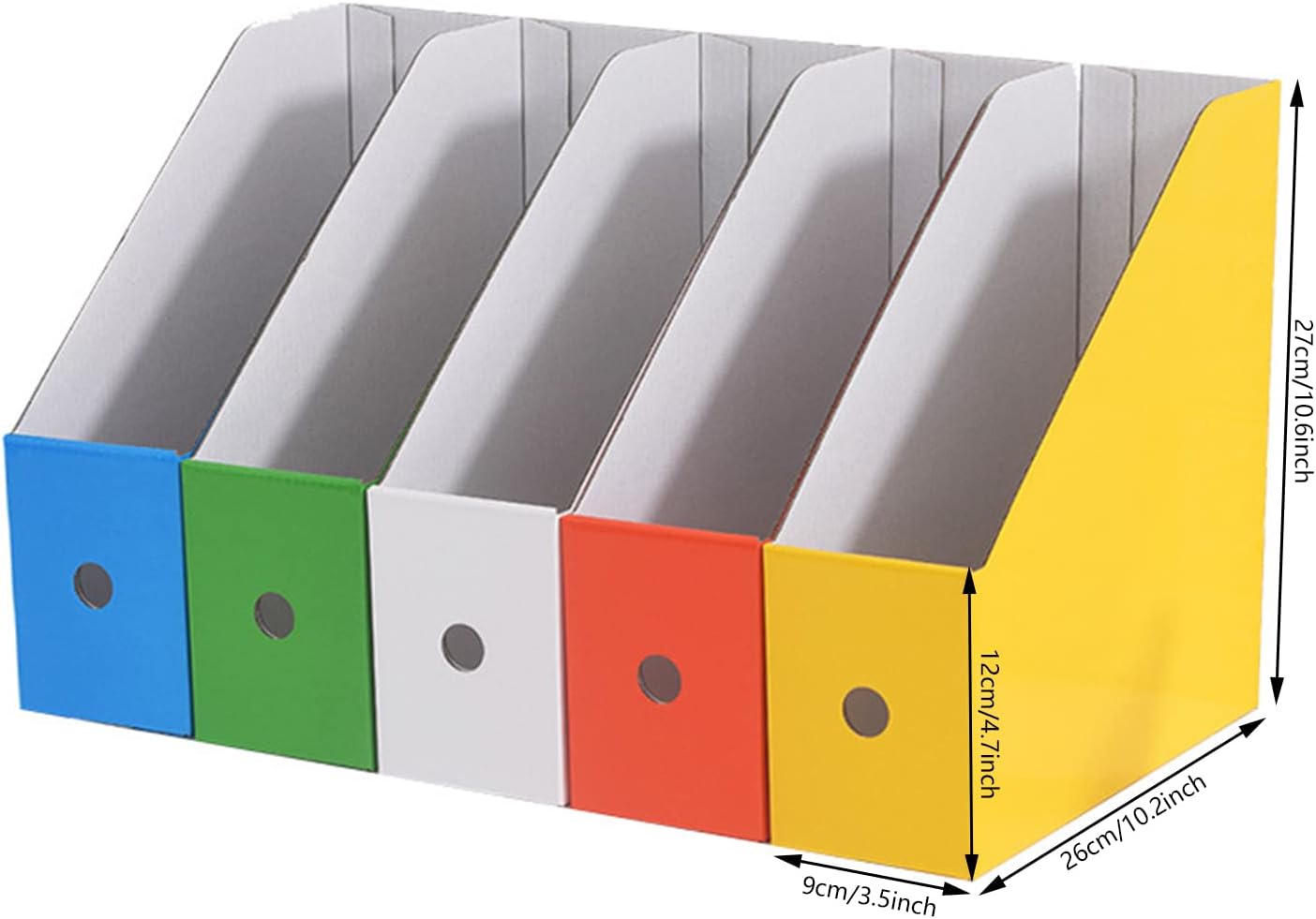Buy 5Pcs Magazine File Holder , Sturdy Cardboard Folder Holder
