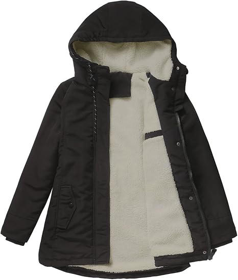 Puffer Coat Warm Outerwear Pockets 