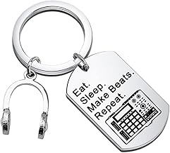 Gzrlyf Music Producer Keychain Beat Maker Gifts DJ Keycha...
