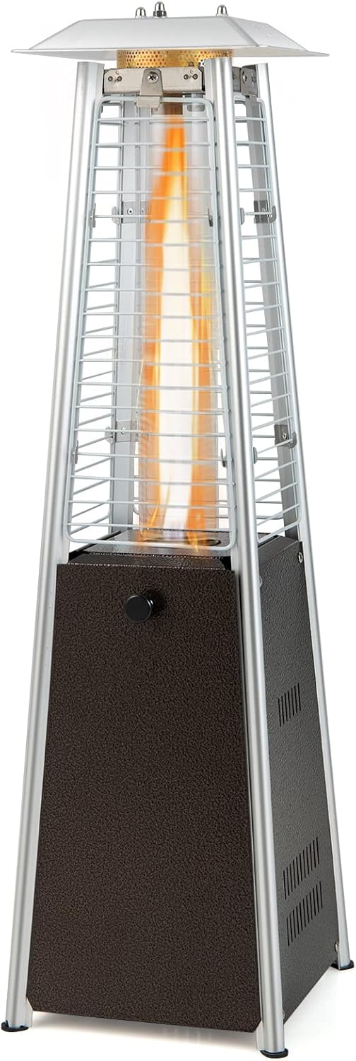 Giantex Pyramid Patio Heater, 9500 BTU Tabletop Portable Propane Heater