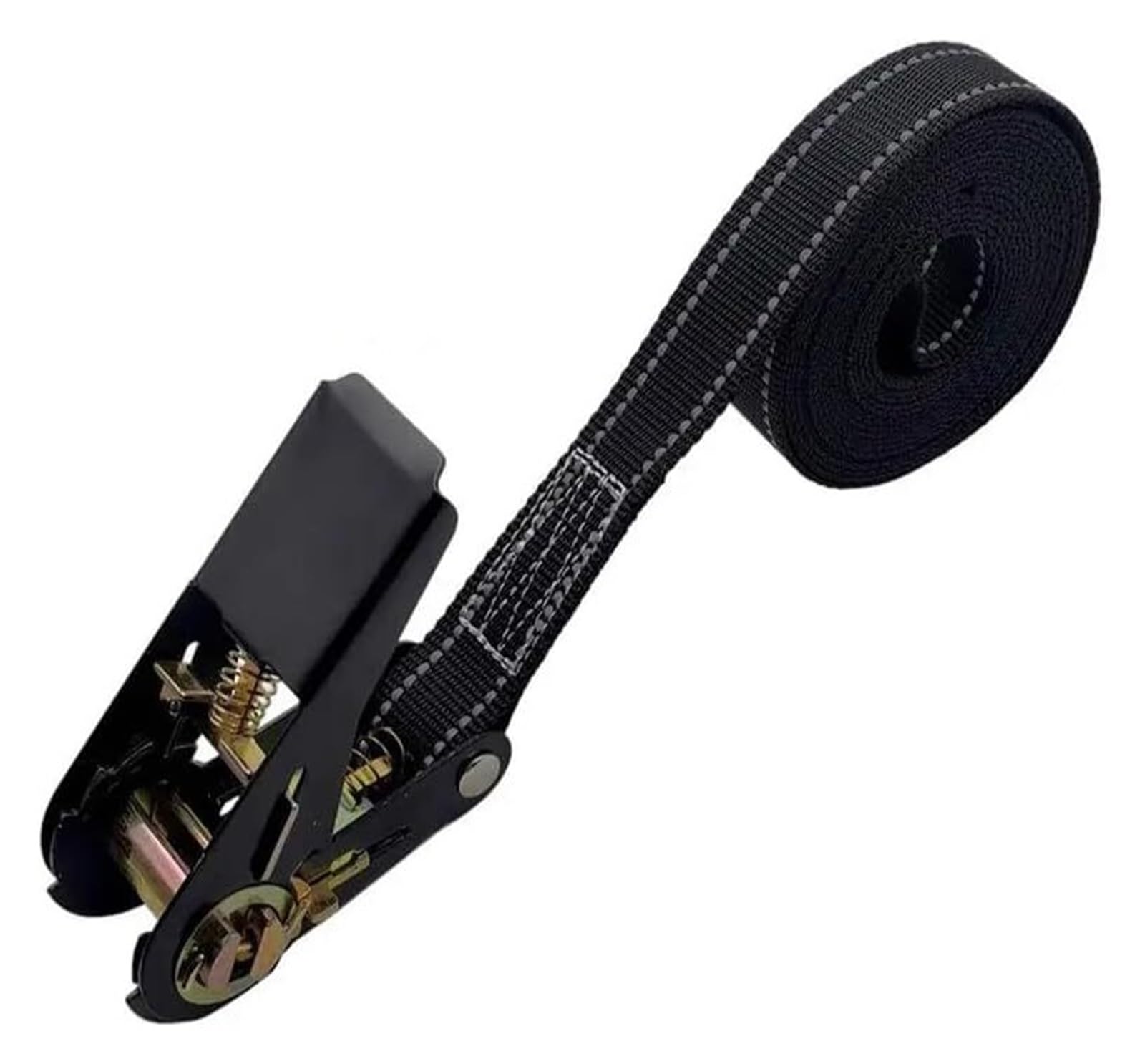 ALMLNLL Retractable ratchet straps Ratchet Straps, Tie Down For Truck Luggage Cargo Lash 4m/6m x 2.5cm With Metal Buckle(M)