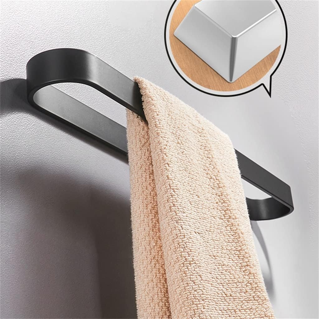 Towel Rack 30/40/50/60CM Bathroom Towel Rack Wall-Mounted Hanger WaterproofS Kitchen Shelf Accessories (Color : A Size : 40CM) (A 50CM) image 5