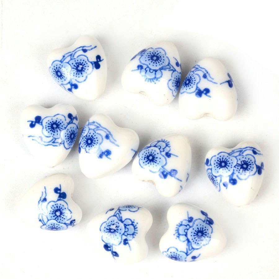 Perline In Ceramica A Forma Di Girasole, 10 Mm, 100 Pezzi, Per Creazione Gioielli Fai Da Te, Collane E Bracciali - 2