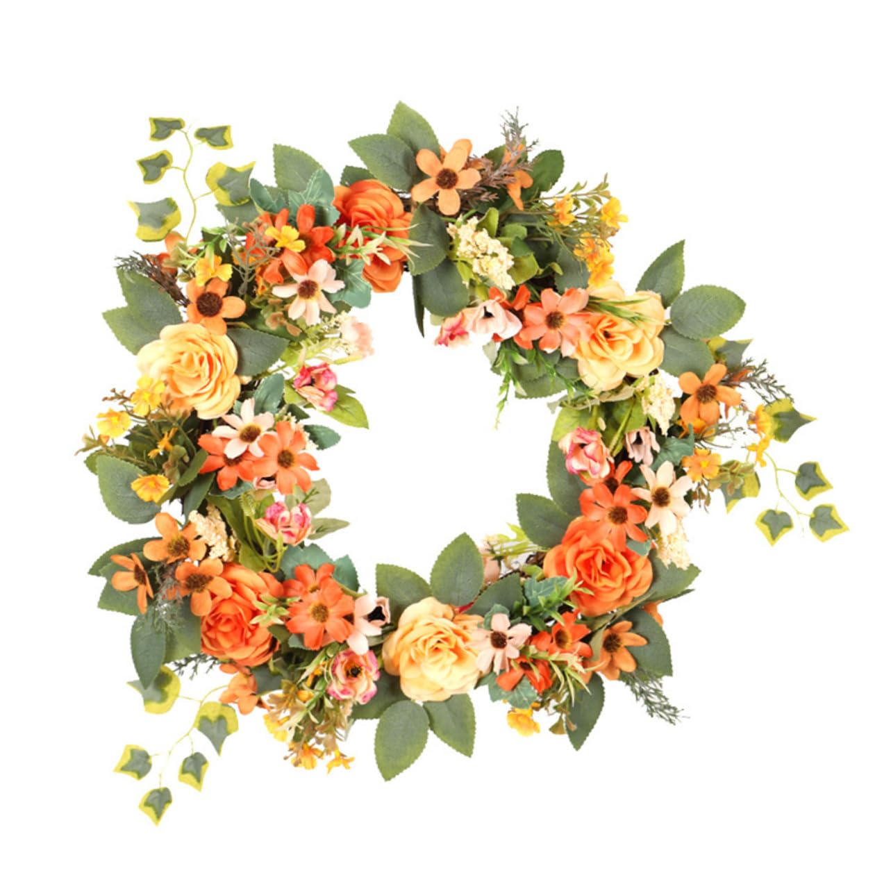 GARVALON 1pezzi Ghirlanda Di Peonie Artificiali Per Decorazioni Festive Wreath Simulato Per Matrimonio e Casa Decorazione Murale Elegante Per Eventi e Feste