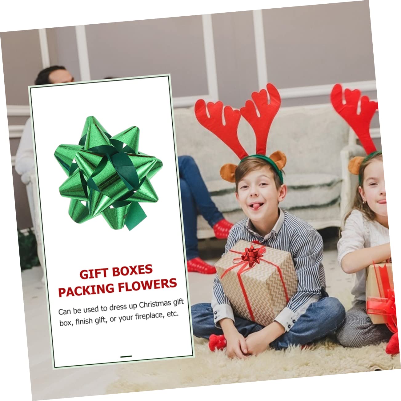 ABOOFAN 600pezzi Coccarde Autoadesive Per Decorazioni Natalizie Adesivi Per Addobbi Per e Matrimoni Per Pacchetti e Decorazioni Festive