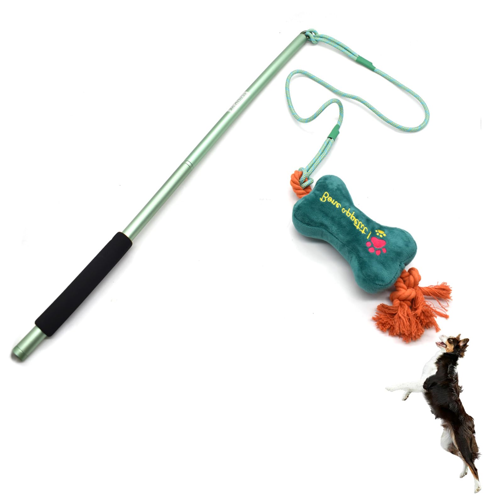 Pet Supplies : KOXXUD Flirt Pole Dogs, Dog Chase Toy With Squeakers Inside, Dog Fishing Pole Toy For Large Medium Small Dogs To Keep The Puppy Entertained And Physically Exhausted, Ball+Beaver