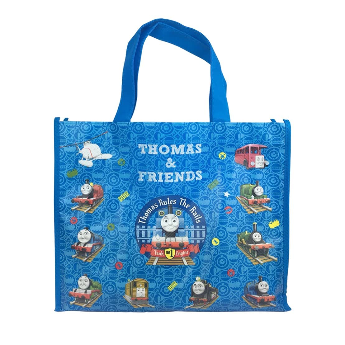 Amazon.co.jp: きかんしゃトーマス柄 レッスンバッグ 33×28×マチ 
