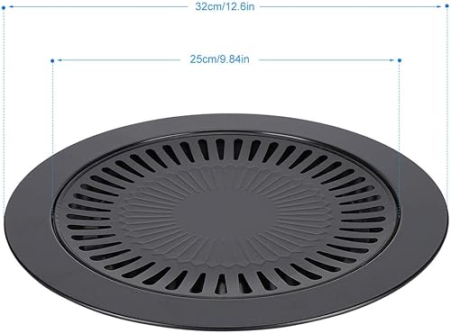 Miniatura 4 de Plato de parrilla coreana para barbacoa, parrilla para parrilla, bandeja antiadherente portátil, bandeja para barbacoa para el hogar, sin humo,