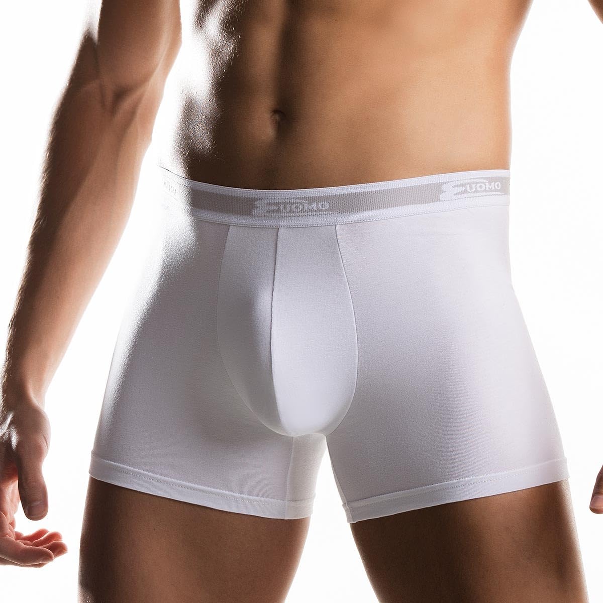 Cotonella, (Pacco da 6 Boxer Uomo in Cotone Bielastico, Elastico Esterno, Tinta unta, Essentials Intimo Uomo