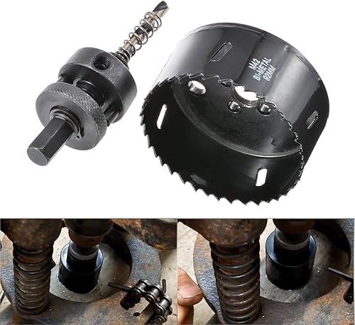 Miniatura 8 de KATUR Juego de sierra de agujero de 3.622 in de diámetro, brocas de sierra de agujero bimetálicas HSS, suaves y rápidas en madera, plástico, paneles