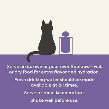 Applaws Fish & Chicken Variety Bone Broth Cat Food Topper 6-Pack 3oz Pouch | 100% Natural, High Quality Ingredients, High Protein, No Artificial Additives, Limited Ingredients