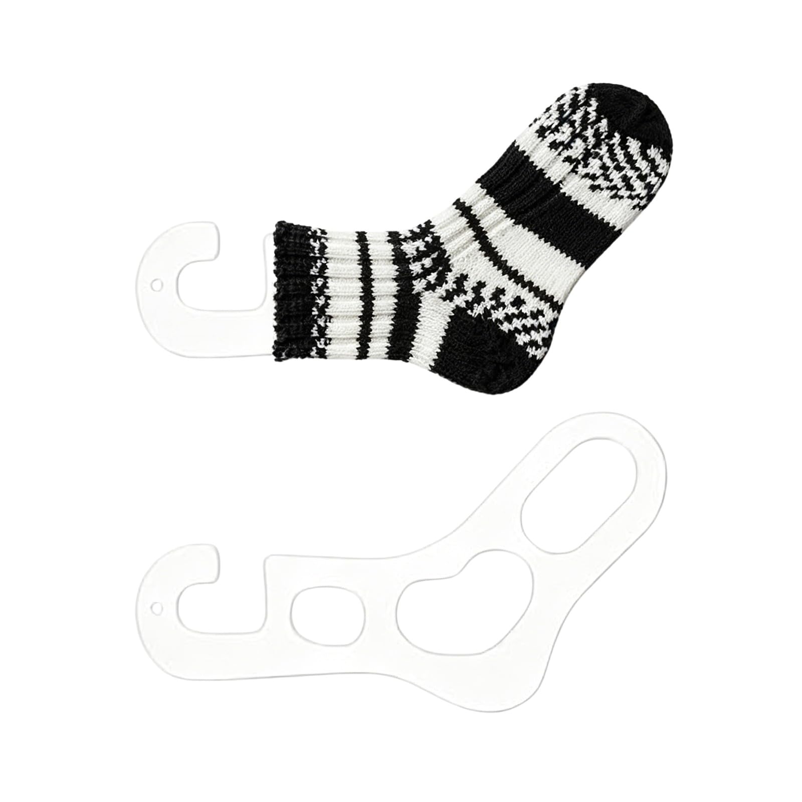 Qusinfc Sturdy Acrylic Socks Fasteners Pair for Loss and Wrinkles Washing Sock Clamps