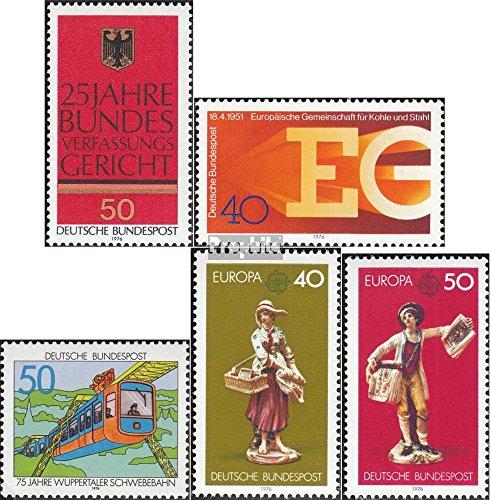 FRD (FR.Germany) 879,880,881,890-891 (Complete.Issue.) fine Used/Cancelled 1976 Bvg, EGKS, Monorail, Europe (Stamps for Collectors) Trains/Railway/funicular
