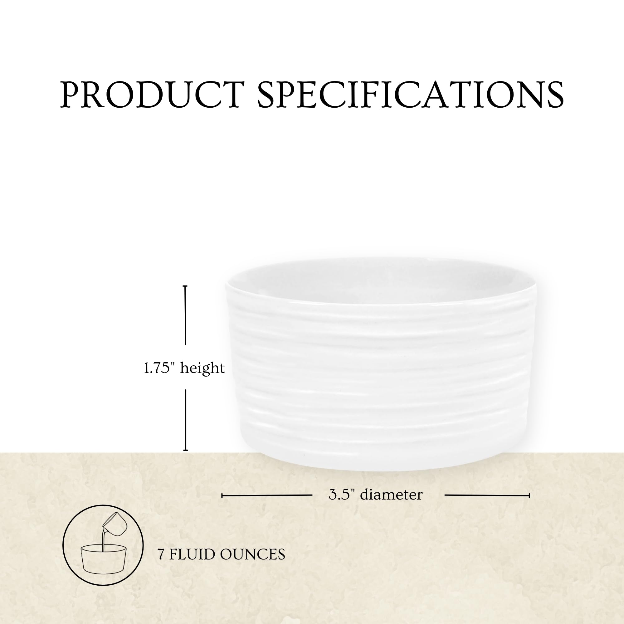 Portmeirion Home & Gifts Lot de 4 ramequins blancs Sophie Conran (Blanc)