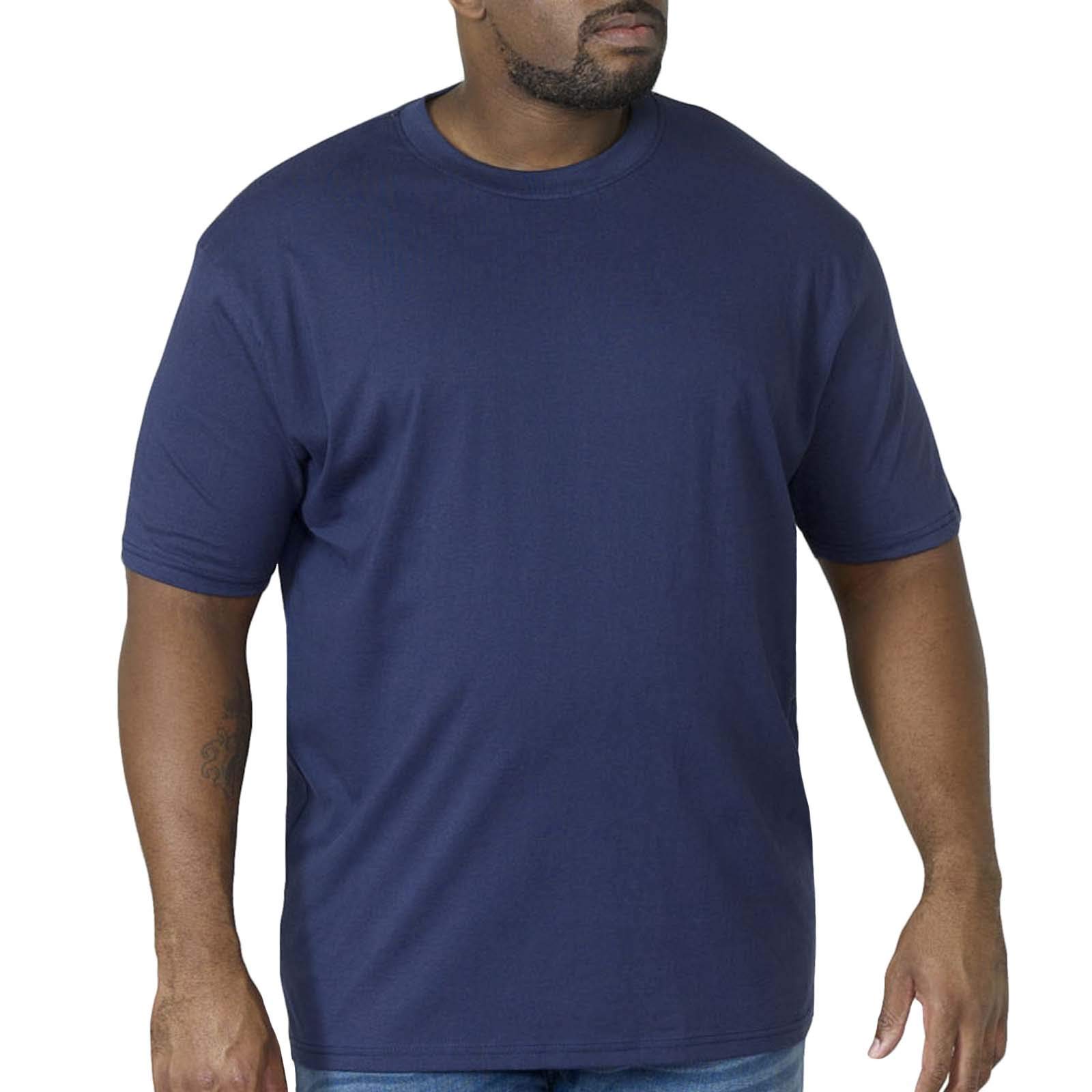 D555 Men's Navy Duke Kingsize Flyers-1 Crew Neck T-Shirt (8Xl) (Navy)