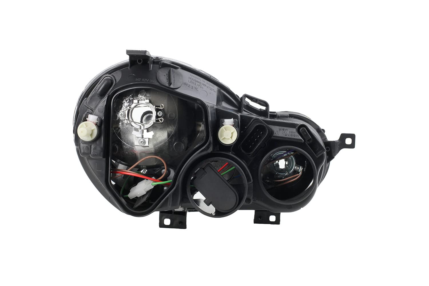 Johns Fari alogeni adatti per VW Polo 9N 01-05 Set H7 H1 sinistra e destra