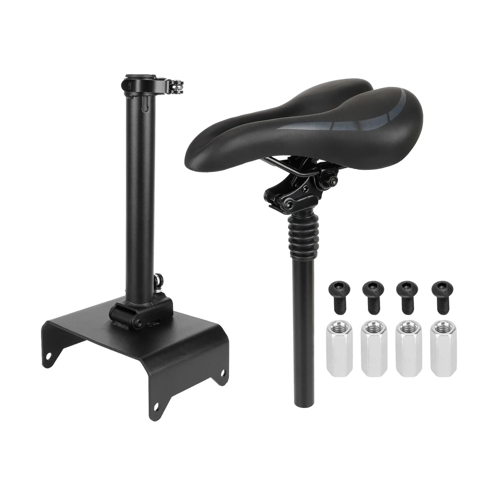 Sedile pieghevole for skateboard elettrico adatto for monopattino elettrico Ninebot F20 F25 F30 F40, sedia pieghevole Fit For sella regolabile e ammortizzatore.