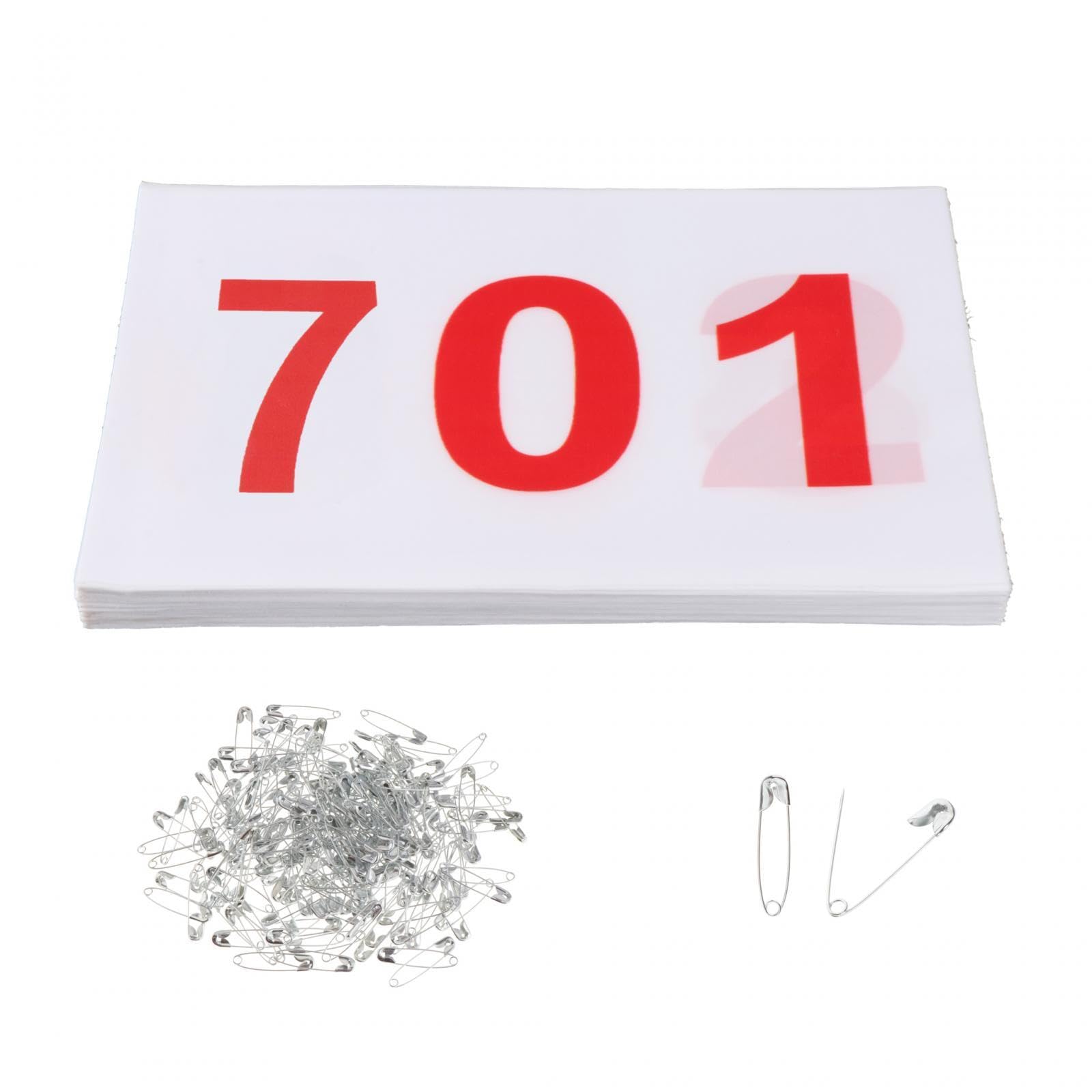 Aymzbd 100x Running Bibs Athlete Numbers Reusable Numbered Race Bibs Race Bibs Sports Bibs for Sports Event Athletics Cycling