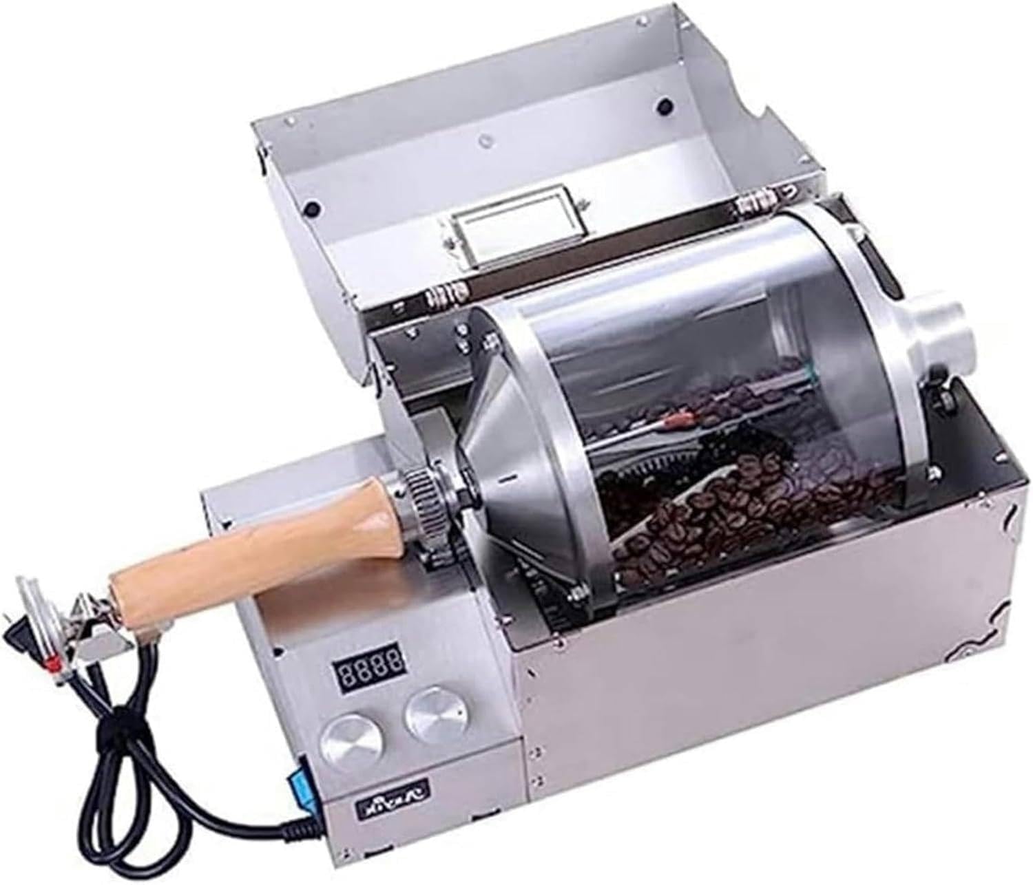 Palarka do kawy elektryczna 1200 W, palenie kawy ziarnistej, 400 g palenie kawy ziarnistej w bębnie, profesjonalna palenie kawy ziarnistej do restauracji