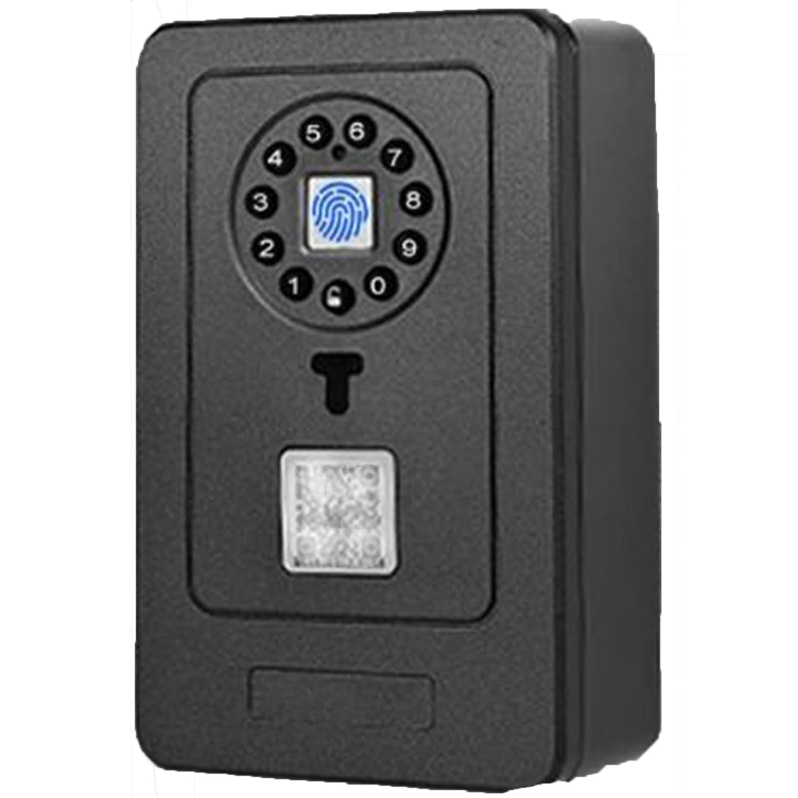 Cassetta per Chiavi con Impronta Digitale/Codice Digitale, Cassaforte Porta Chiavi da Esterno con 9 Cifre Combinazione Codice, per Portoni Vecchi, Ideale per, Appartamenti, Ville