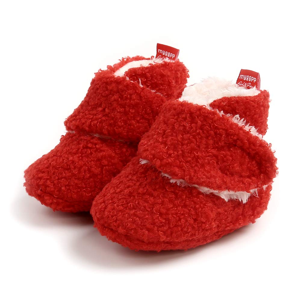 MK MATT KEELY Zapatos Bebe Niña Niño Invierno Botas de calcetín de Recién Nacido Casa con Suela Blanda 0-18 Meses