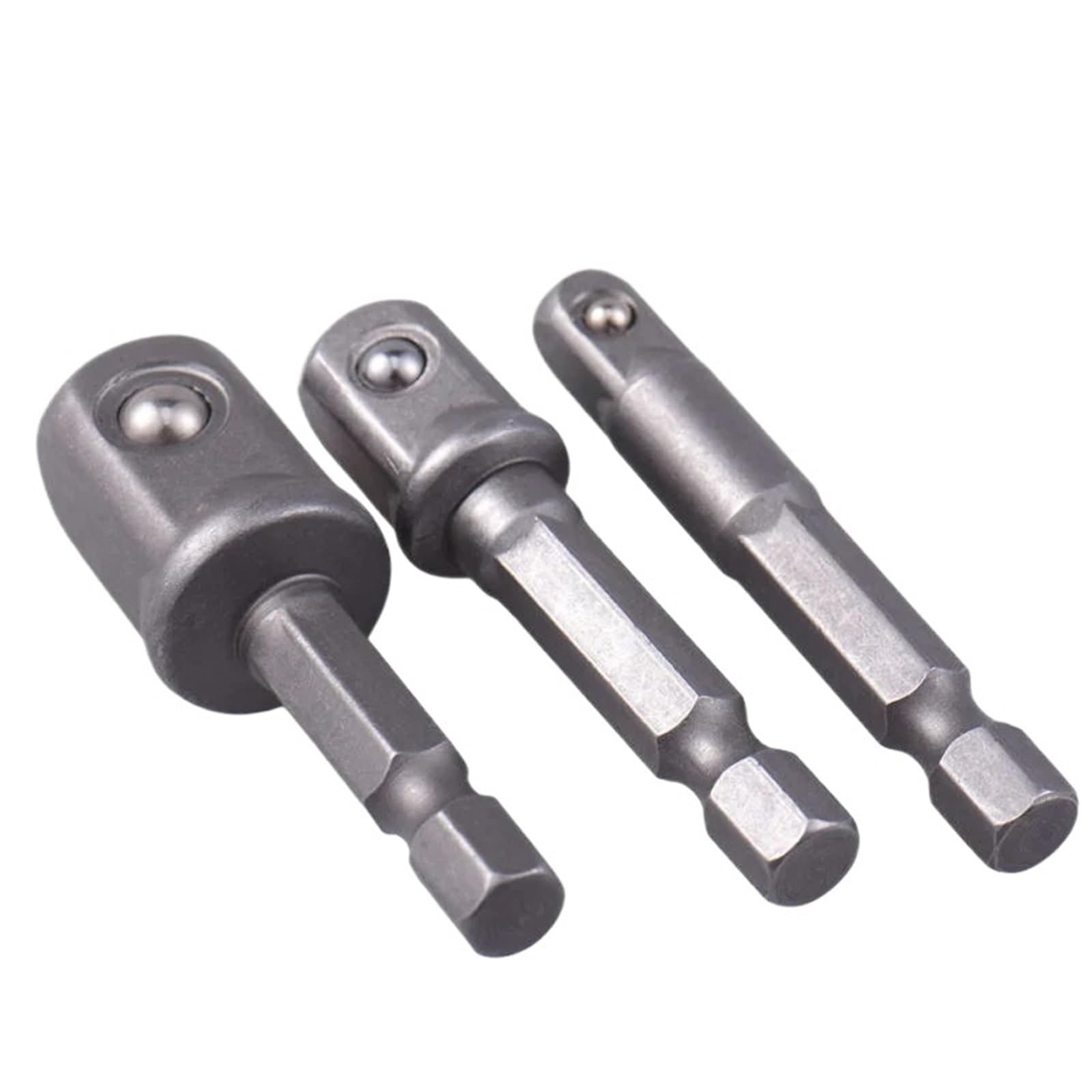 3 szt. Przedłużka 1/4 "3/8" 1/2" zestaw adapterów gniazdowych klasy udarowej przystosowany do wiertarki Zestaw przedłużek