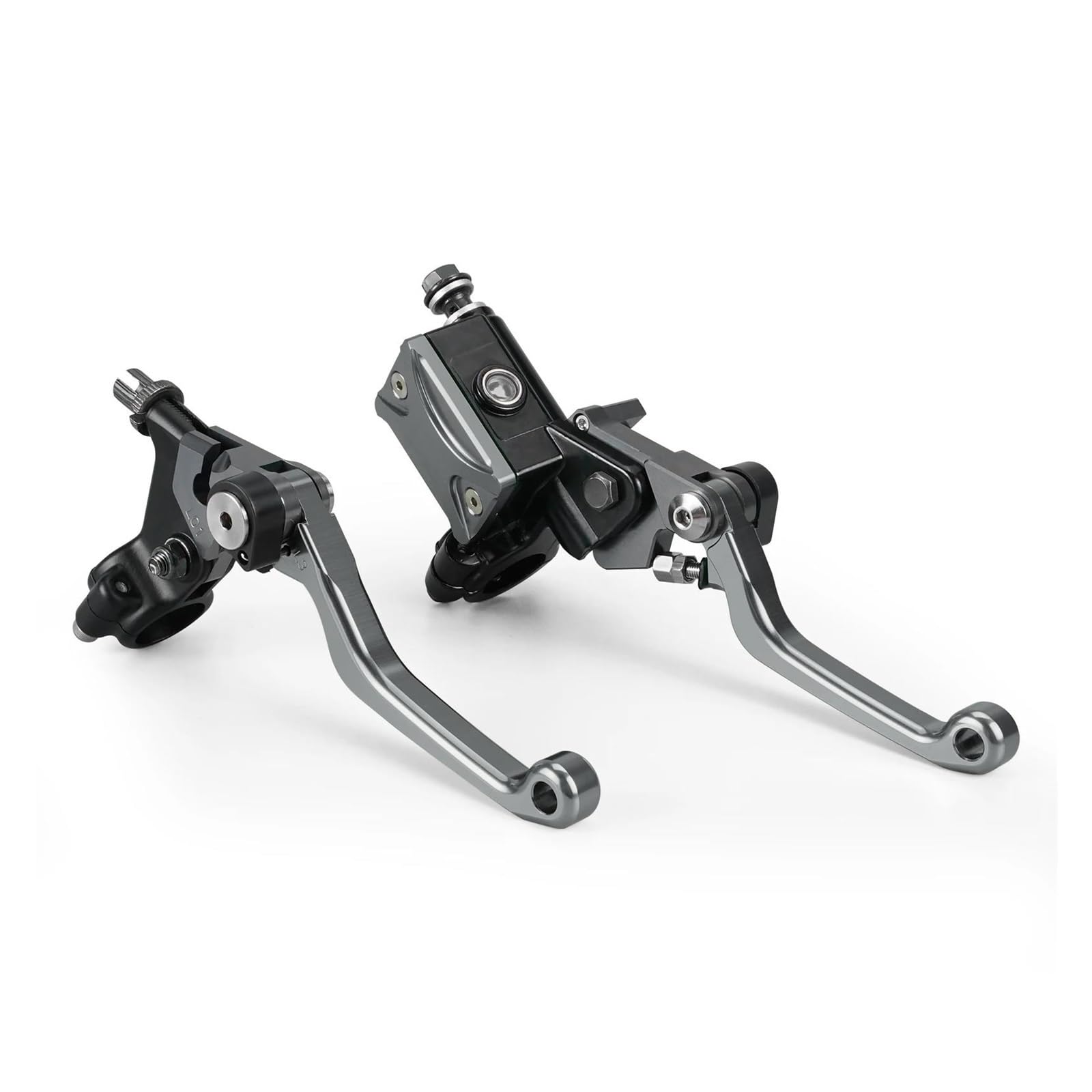 Clutch Brake Lever For CRF250R For CRF450R For CRF125F For CRF250X For CRF450X For CR80R For CR85R For CR125R For CR250R Hydraulic Brake Cable Clutch Lever Motorcycle Handlebar Grips(Titanium)