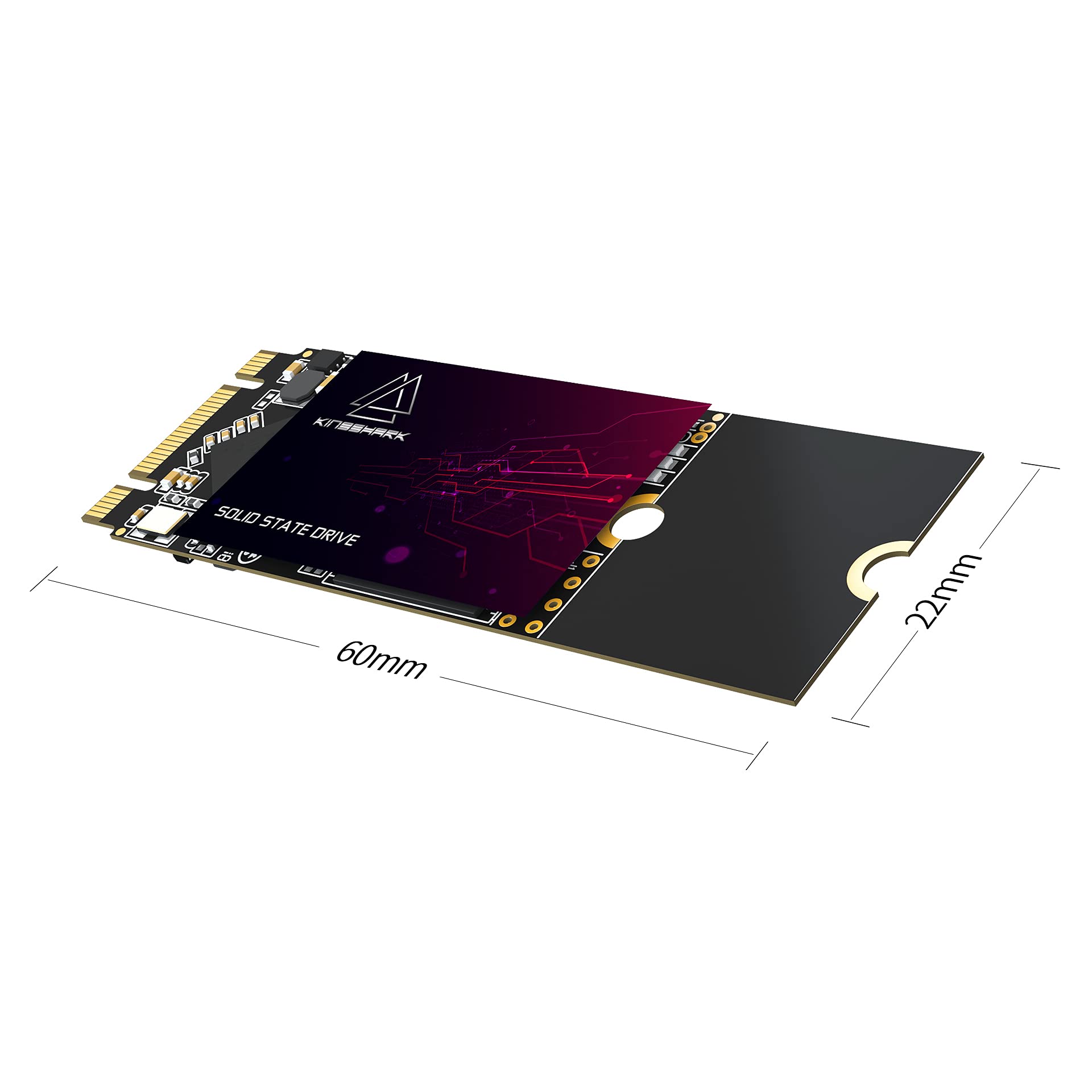SSD M.2 2260 - Unidad Interna de Estado sólido de 128 GB para portátil de sobremesa SATA III 6 GB/s (128 GB, 2260)