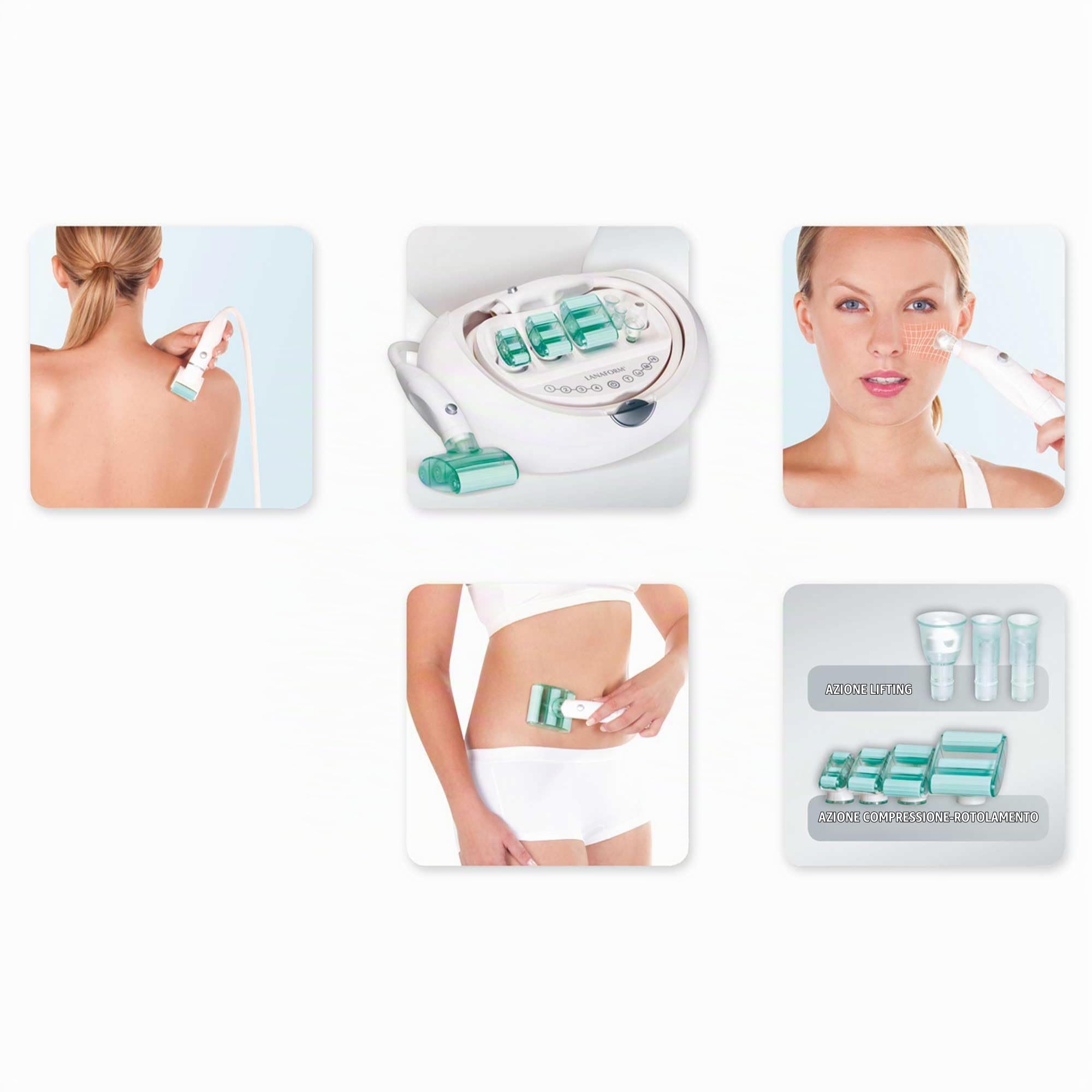 Beauty Aspect - Massaggiatore Anticellulite Vacuum - Massaggio Drenante Lift Roll - Trattamento Pelle A Buccia Corpo Viso - Stimolazione Profonda Tessuti - Programmi Intensità Regolabile – Gambe