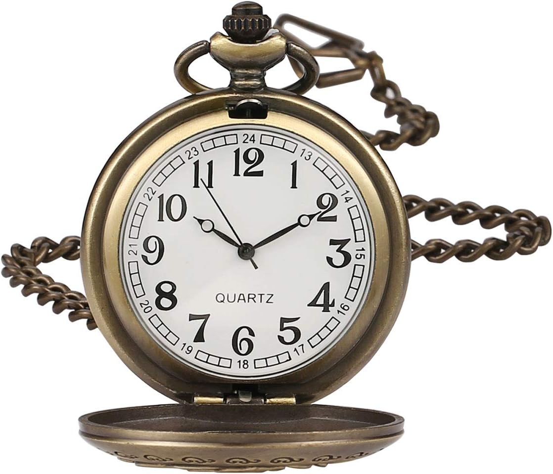 Flower Series Steampunk Quartz Pocket Watch Fob Retro Half Hunter Scale Pocket Watches for Women