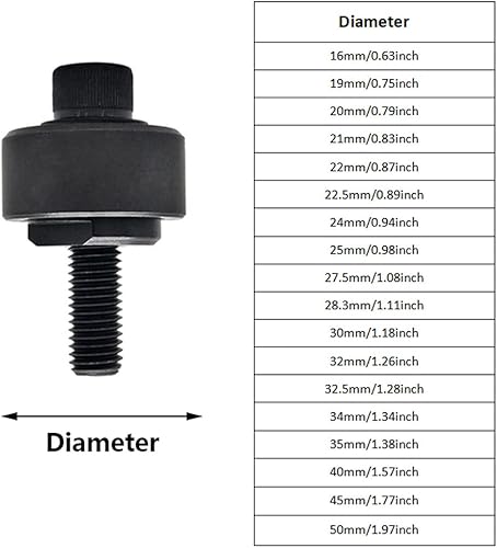 Miniatura 2 de Agujero de perforación de chapa, abridor de agujero de acero para perforadora de chapa QM (1.181 in)