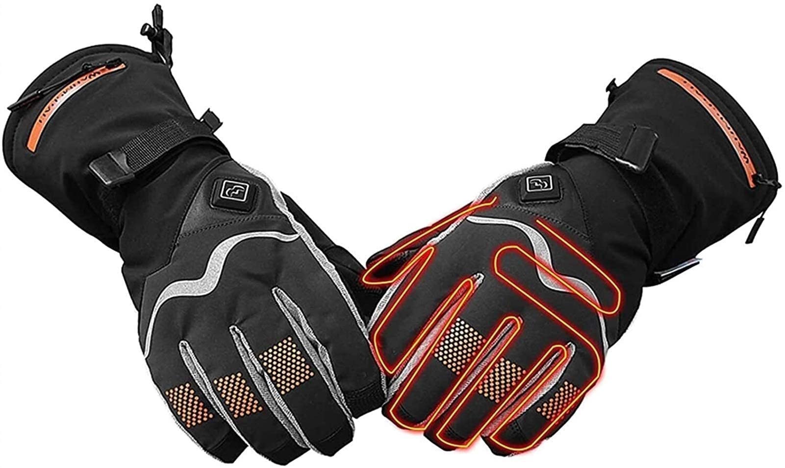 Gants chauffants rechargeables de moto et ski imperméables