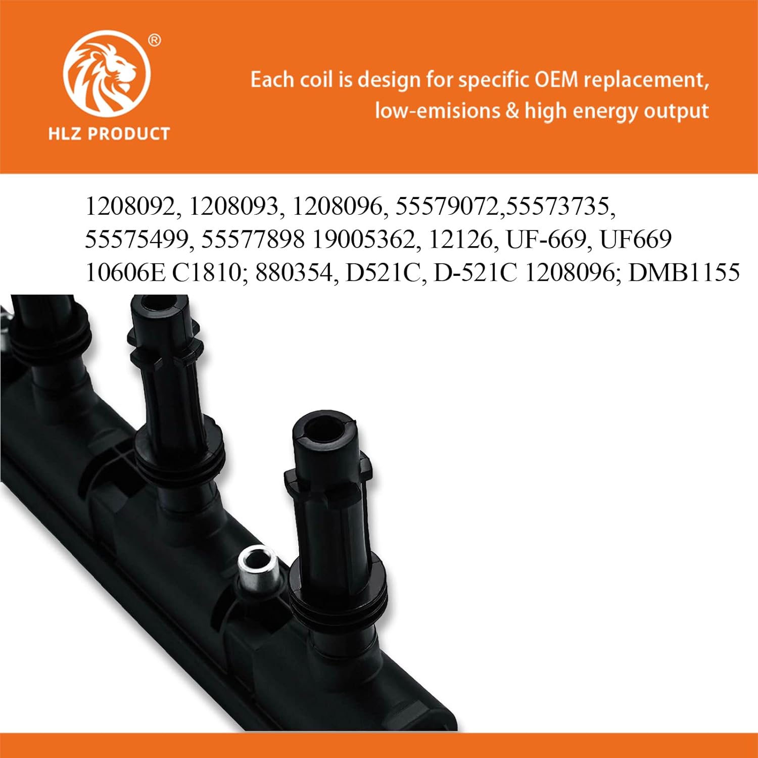Ignition Coil Pack Of 1 Compatible with CHEVY Buick Cruze Sonic Trax Volt Encore L4 1.4T Replacement For 55577898 55579072 25198623 C1810 UF-669 UF669 H2613