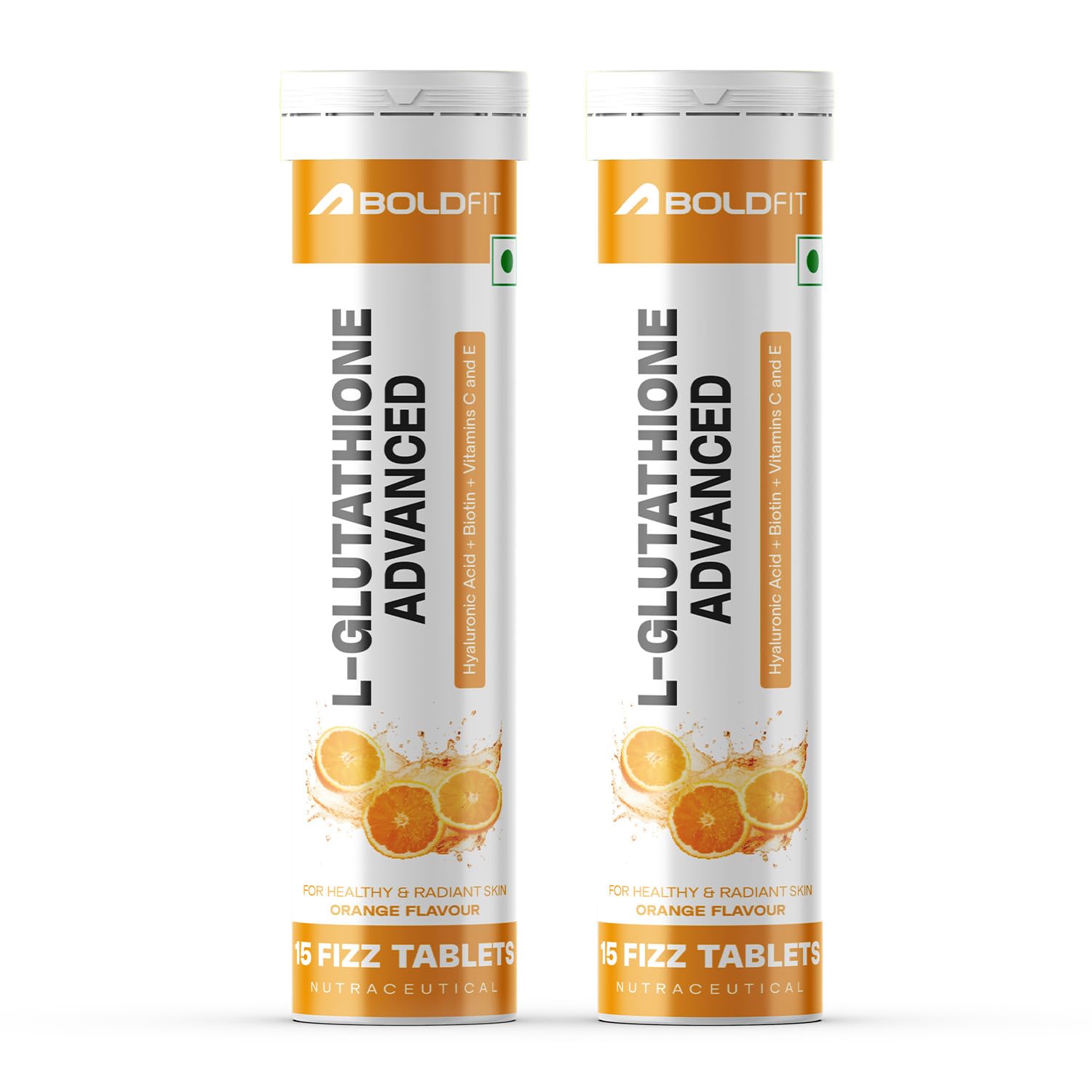 Boldfit 500mg L- Glutathione Tablets For Skin Whitening & Glow Antioxidant With Vitamin C & E, Biotin Enhances Skin Brightness, Detoxifies And Support Immune Health - Orange 30 Effervescent Tabs-picture-8