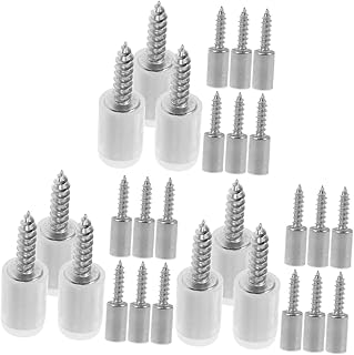 DOITOOL 36 Pcs Shelves Wood Book Shelf Wood Bracket Wood Pantry Cabinet Heavy Duty Shelf Brackets Shelf Clips Brackets for Shelves Nickel-Plated Iron Silver Kitchen Cabinet Shelf Clips Pin