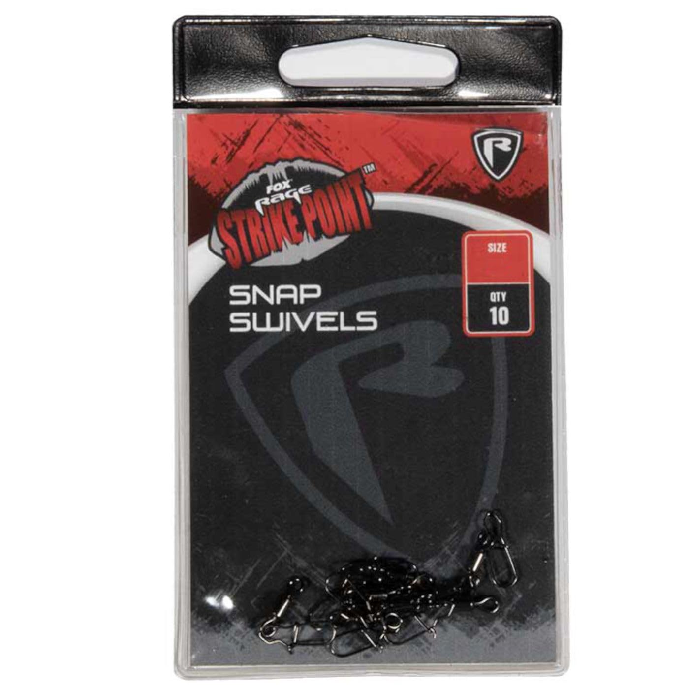 Fox Rage Strike Point Snap Swivel - 10 Swivels, Size: 1/0