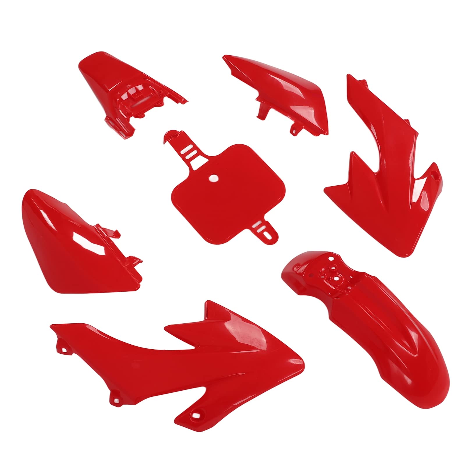 Set carrozzeria kit carena in plastica, sostituzione per XR50 CRF50 50cc 70cc 90cc 110cc 125cc Dirt Pit Bike, parti moto con materiale ABS, include 2 parafanghi 2 coperture del