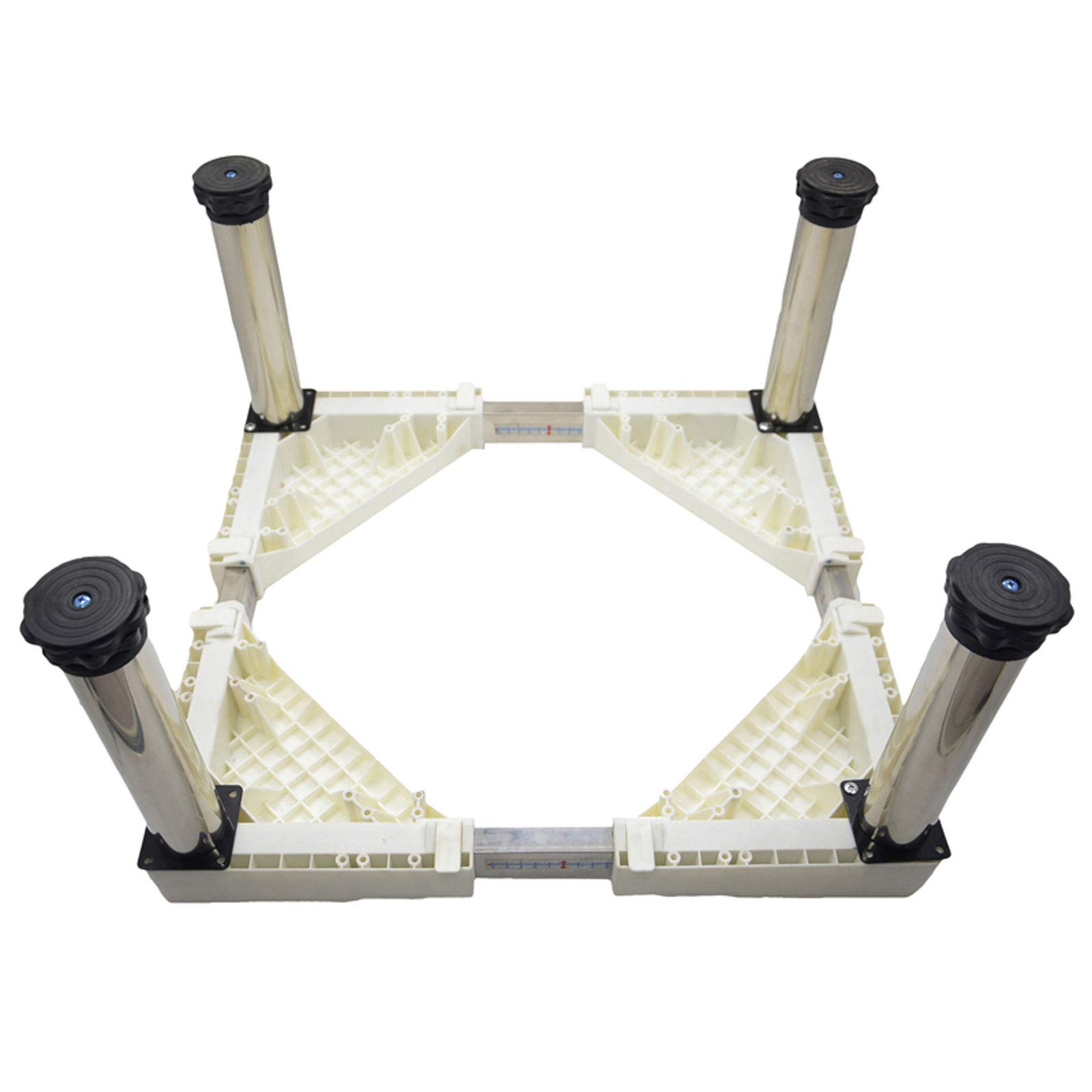 Base Di Supporto Per Lavatrice Per Frigorifero, Lavatrice E Asciugatrice, Lunghezza Regolabile Da 50 Cm A 66 Cm Carico Di Supporto 300 Kg Con Effetto Di Riduzione Del Rumore 86976884