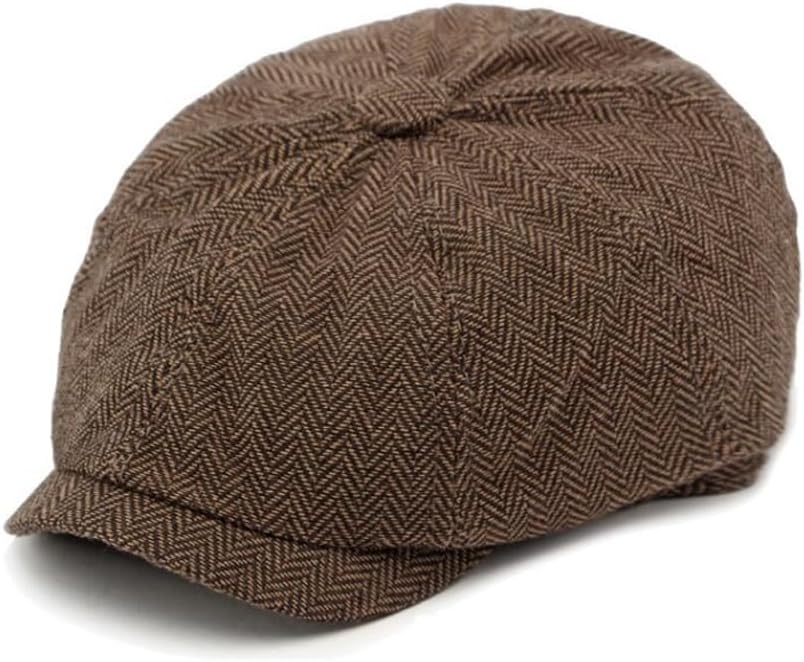 Mens Classic Newsboy Flat Cap Gatsby Ivy Cabbie Hat - Image 5