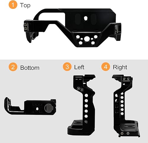 Miniatura 3 de Jaula de cámara EOS R7, jaula EOS R7 para Canon EOS R7 cámara caso cámara Rig Cold Shoe