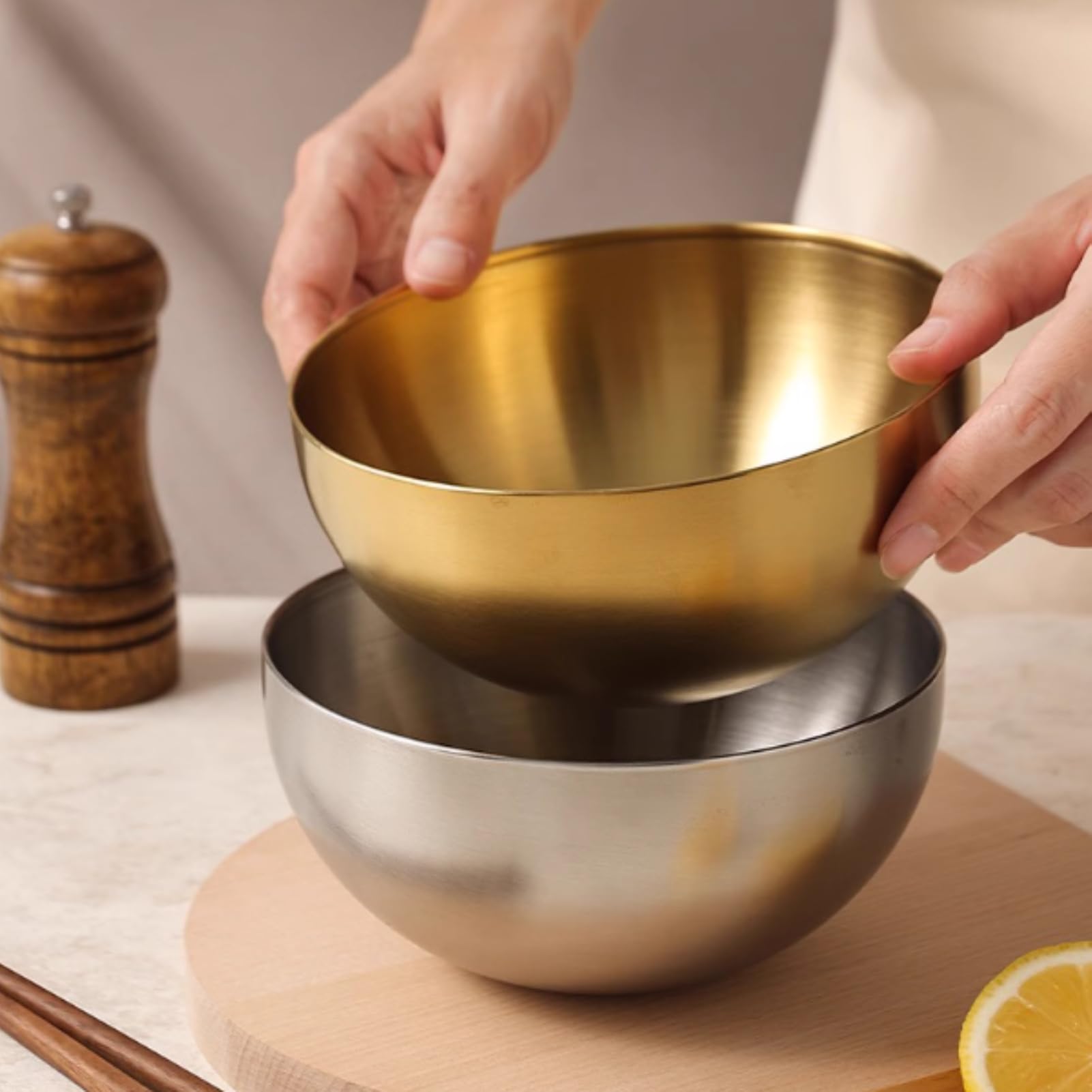Cyrank Stainless Steel Mixing Bowl