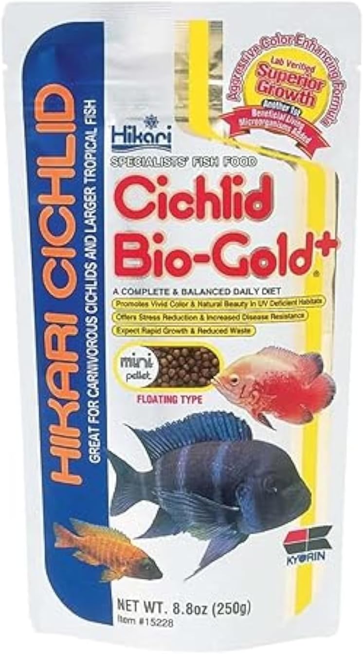 HIKARI - Cichlid Bio-Gold Plus Mini Pellet - 8.8 oz. (250 g)